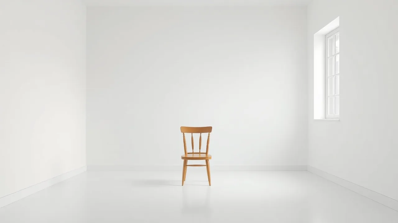 빈 방의 의자 하나 — 혼자 사색하는 시간의 불편함